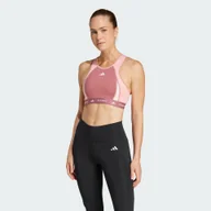 Bielizna sportowa damska - Biustonosz Techfit Medium-Support High-Neck Colorblock - miniaturka - grafika 1