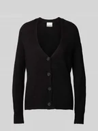 Swetry damskie - Kurtka z dzianiny z dodatkiem wełny z alpaki model ‘Kamara’ - miniaturka - grafika 1