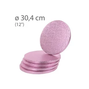 Podkład Pod Tort Gruby 30 cm Różowy - Dodatki do ciast w proszku - miniaturka - grafika 1