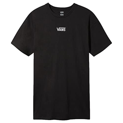 Vans Robe T-Shirt Noire Femme Center Vee Koszulka Damska