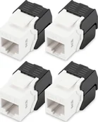 Pozostałe akcesoria sieciowe - Digitus Digitus Moduł Keystone CAT 6, nieekranowany - 4 szt - miniaturka - grafika 1