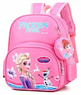 Plecak + saszetka szkolny do przedszkola szkoły FROZEN dla dziewczynki - Plecaki szkolne i tornistry - miniaturka - grafika 1