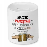 Skarbonki - Skarbonka Dla Maćka na Urodziny Idealny Prezent z Nadrukiem ze Zdjęciem - miniaturka - grafika 1