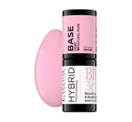Lakiery hybrydowe - Eveline Hybrid Professional Baza hybrydowa budująca 3w1 01 Natural Nude 5ml - miniaturka - grafika 1