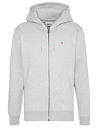 Bluzy męskie - TOMMY JEANS bluza szara zapinana na zamek Gray, Rozmiar S - miniaturka - grafika 1