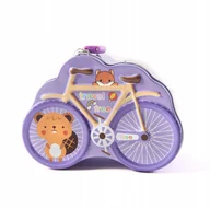 Skarbonki - Skarbonka Metalowa Z Kłódką Rower Różne Kolory - miniaturka - grafika 1