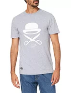 Koszulki męskie - Cayler & Sons T-shirt męski C&s Pa Icon Tee, szary/biały (Grey Heather/White), S - miniaturka - grafika 1