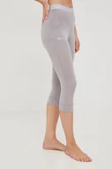 Spodnie sportowe damskie - Jack Wolfskin legginsy funkcyjne Alpspitze Wool kolor szary - miniaturka - grafika 1