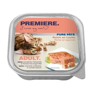 PREMIERE Pur Paté Adult Łosoś 32x100 g - Mokra karma dla kotów - miniaturka - grafika 1