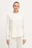 Bluzy damskie - BOSS bluza lounge damska kolor beżowy gładka 50535769 - miniaturka - grafika 1