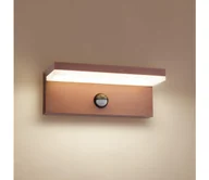 Lampy ogrodowe - Brilagi-LED Kinkiet zewnętrzny z czujnikiem TESSI LED/10W/230V brązowy IP54 - miniaturka - grafika 1