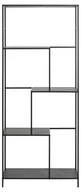 Regały - Regał Infinity Wysoki Black Marble - miniaturka - grafika 1