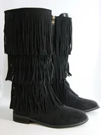 Kozaki damskie - Bellucci Kozaki w kolorze czarnym - miniaturka - grafika 1