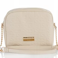 Torebki damskie - PIKOWANA TOREBKA LISTONOSZKA crossbody Pojemna chanelka Beżowy Top Secret - miniaturka - grafika 1