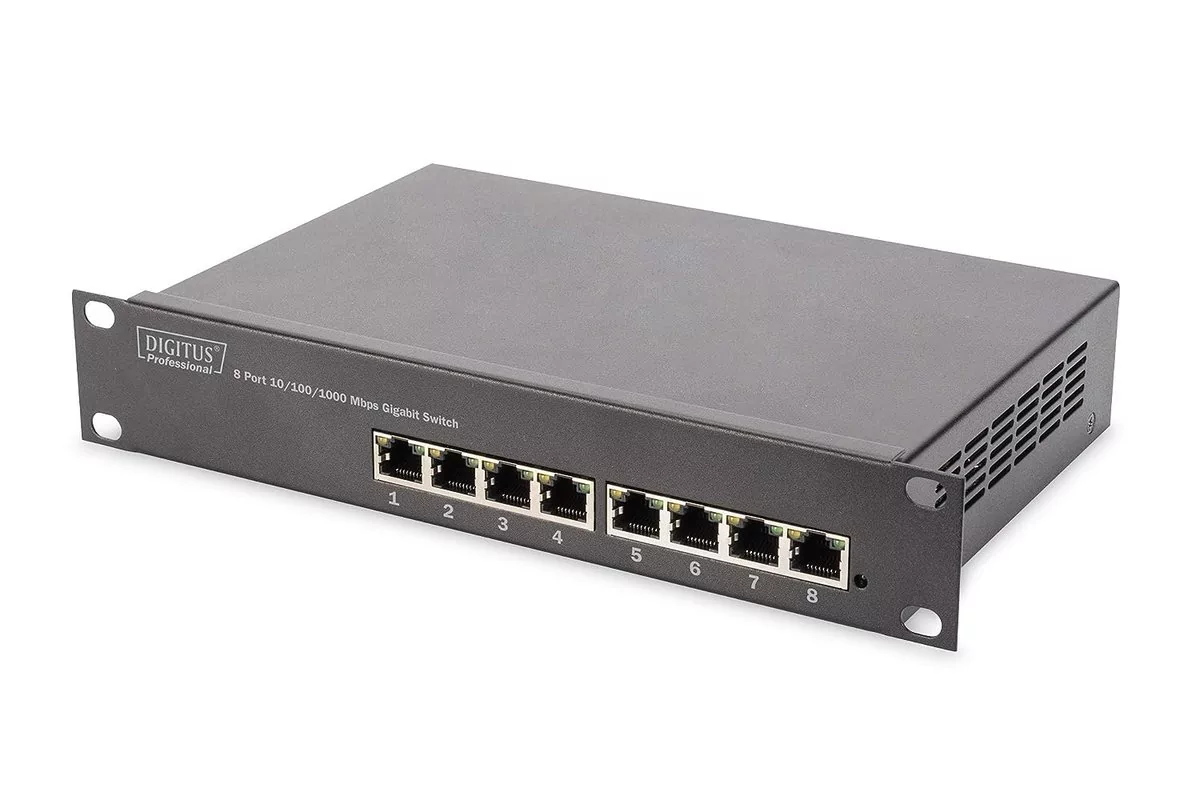 DIGITUS Professional Digitus Professional DN-60013 8-Port Fast Ethernet łącza sieciowe DN-80114