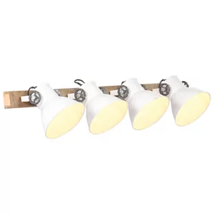 VidaXL Industrialna lampa ścienna, biała, 90x25 cm, E27 320516  VidaXL - Lampy sufitowe - miniaturka - grafika 1