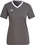 Bluzki damskie - Koszulka damska adidas Entrada 22 Jsy szara H59848-2XL - miniaturka - grafika 1