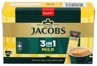 Kawa w kapsułkach i saszetkach - JACOBS MILD KAWA ROZPUSZCZALNA W SASZETKACH 3w1 10szt/110g Z NIEMIEC - miniaturka - grafika 1