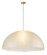 Lampy sufitowe - Salonowa lampa sufitowa wisząca MUZA 40658 Sigma kopułowa złota - miniaturka - grafika 1