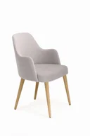 Krzesła - Mirek 3 krzesło tapicerowane tkanina do wyboru nogi dąb miodowy - miniaturka - grafika 1