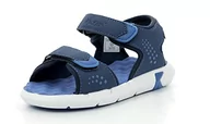 Buty dla dziewczynek - KICKERS Jumangcap Unisex Baby Sandały, Niebieski, 24 EU - miniaturka - grafika 1