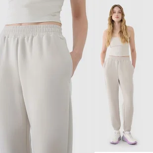 Spodnie Damskie 4f Dresowe Xl Joggery Z Modalem Ttrof1010 Ss25 - Spodnie damskie - miniaturka - grafika 1