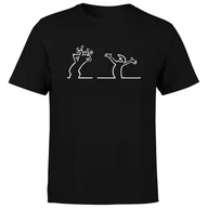 Koszulki męskie - KOSZULKA MĘSKA Z NADRUKIEM LA LINEA BALUM 25C POSTAĆ LUDZIK S - miniaturka - grafika 1