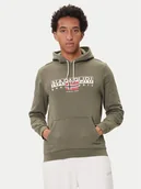 Bluzy męskie - Napapijri Bluza B-Aylmer NP0A4I1D Khaki Regular Fit - miniaturka - grafika 1