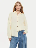 Koszule damskie - Roxy Koszula Morning Time ERJWT03639 Beżowy Loose Fit - miniaturka - grafika 1