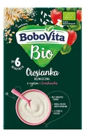 Kaszki dla dzieci - Bobovita Bio Owsianka z Ryżem i Truskawkami 200g - miniaturka - grafika 1