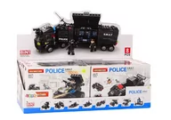 Klocki - Klocki Konstrukcyjne Służby Specjalne Policja Helikopter Łódź Zestaw MIX - miniaturka - grafika 1