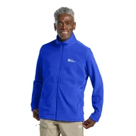Bluzy męskie - Męska bluza polarowa Jack Wolfskin TAUNUS FZ M vibrant blue - S - miniaturka - grafika 1