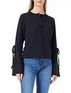 Kurtki damskie - BOSS Damska kurtka z dzianiny Wacey, niebieski (Open Blue 480), S - miniaturka - grafika 1