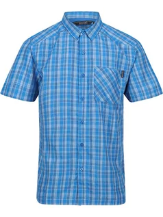 Koszulki sportowe męskie - Regatta Koszula funkcyjna "Kalambo VII" w kolorze niebieskim - grafika 1