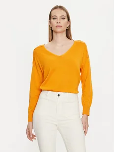Morgan Sweter 241-MOLLI Pomarańczowy Regular Fit - Swetry damskie - miniaturka - grafika 1