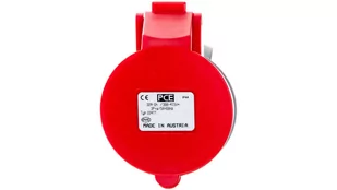 PCE Gniazdo przenośne 32A 4P 400V czerwone IP44 TURBO SHARK 224-6TT 0001-00000-66261 [4353633] - Gniazdka elektryczne - miniaturka - grafika 1