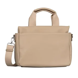 TOM TAILOR Rella damska torba na ramię Shopper z zamkiem błyskawicznym, średnia, beżowa, beżowy, Essential - Torebki damskie - miniaturka - grafika 1