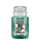 Świece - Cotton Flowers - Country Candle - duża świeca zapachowa z dwoma knotami (737g) - miniaturka - grafika 1