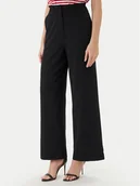 Spodnie damskie - Morgan Spodnie palazzo 242-PBIRD Czarny Wide Leg - miniaturka - grafika 1