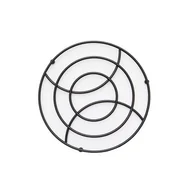 Pozostałe akcesoria kuchenne - Podstawek okrągły druty czarny Gabano - miniaturka - grafika 1