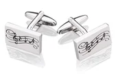 Spinki do mankietów i krawatów - Spinki do mankietów X2 Muzyka - miniaturka - grafika 1