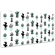 Podkładki pod mysz - Mata ochronna podkładka pod mysz Sukulenty 100x50cm, Dywanomat - miniaturka - grafika 1