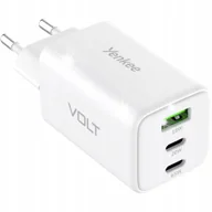 Ładowarki do telefonów - SZYBKA Ładowarka sieciowa zasilacz YENKEE GaN VOLT 2x USB-C +USB 65W 3A PD - miniaturka - grafika 1