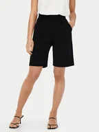Spodenki damskie - JDY Szorty materiałowe Tanja 15257249 Czarny Regular Fit - miniaturka - grafika 1