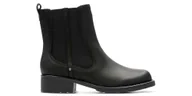 Botki damskie - Botki Clarks Orinoco Club czarne E skórzane 41,5 - miniaturka - grafika 1