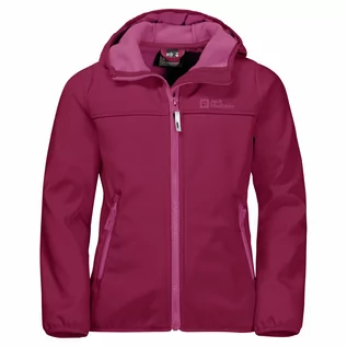 Kurtki i płaszcze dla dziewczynek - Softshell dziecięcy FOURWINDS JACKET KIDS dark ruby - grafika 1