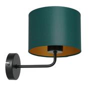 Lampy ścienne - Luminex Arden 3543 kinkiet lampa ścienna 1x60W E27 czarny/zielony/złoty - miniaturka - grafika 1