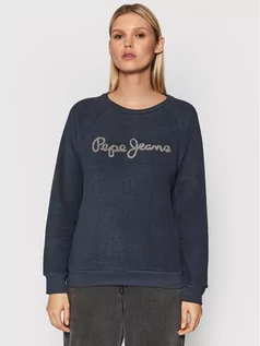 Bluzy damskie - Pepe Jeans Bluza Nana PL581128 Granatowy Regular Fit - grafika 1