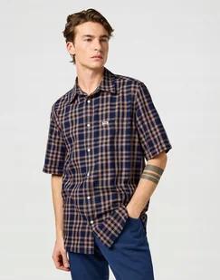 WRANGLER SS 1 PKT SHIRT RAW UMBER INDIGO 112362734 S - Koszule męskie - miniaturka - grafika 1
