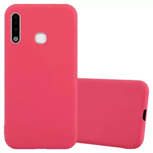 Pokrowiec Do Samsung Galaxy A70e Etui w CANDY CZERWONY TPU Silikon Obudowa Case Cover Ochronny Plecki Cadorabo - Etui i futerały do telefonów - miniaturka - grafika 1